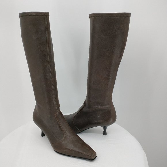 Stuart Weitzman Shoes - Stuart Weitzman 8.5 Boots Brown Leather Knee High